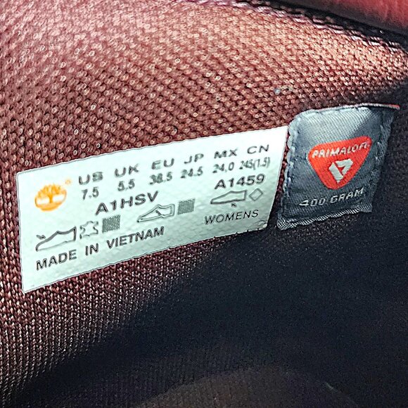 Timberland burgundy waterproof suede boots - Picture 7 of 11